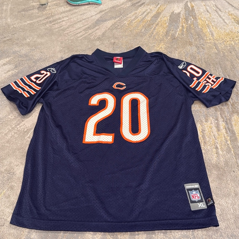 VTG T. Jones Jersey size XL Blue #20 Chicago Bears Reebok NFL players Inc.